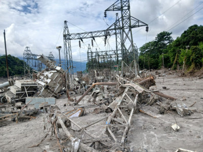Power restored in much of flood-hit Rasuwa and Nuwakot, but pockets remain dark