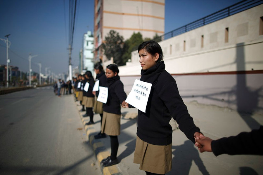Consider human rights aspects while forming human chain of children