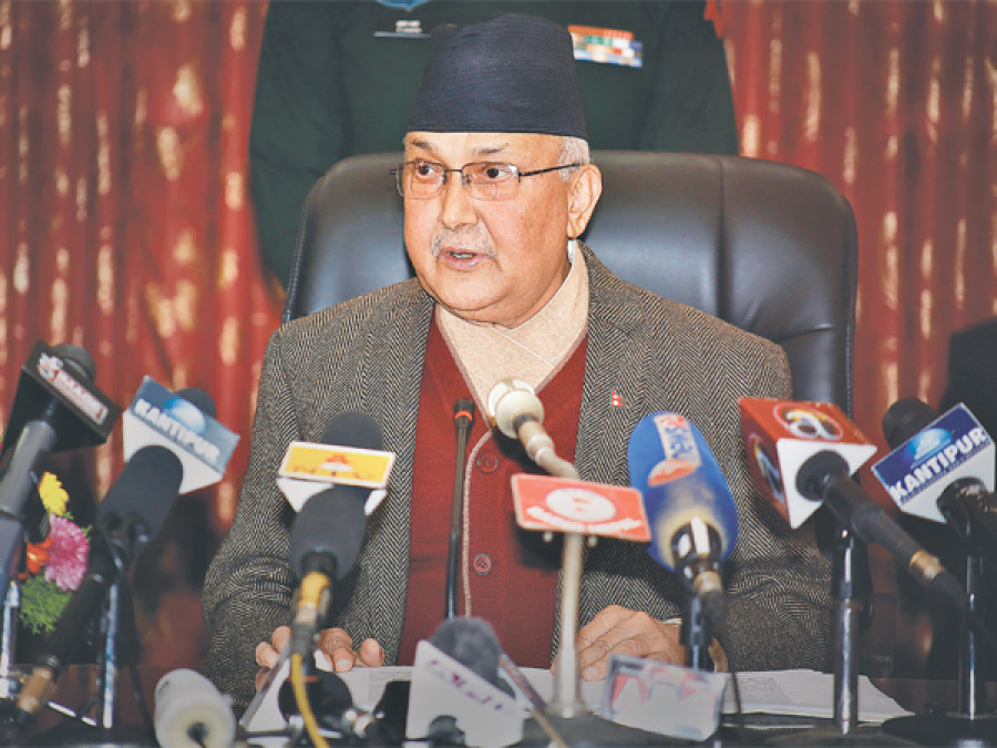PM Oli vows to develop ‘self-reliant economy’