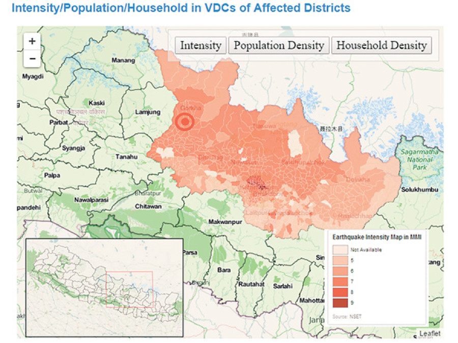 Mapping the quake