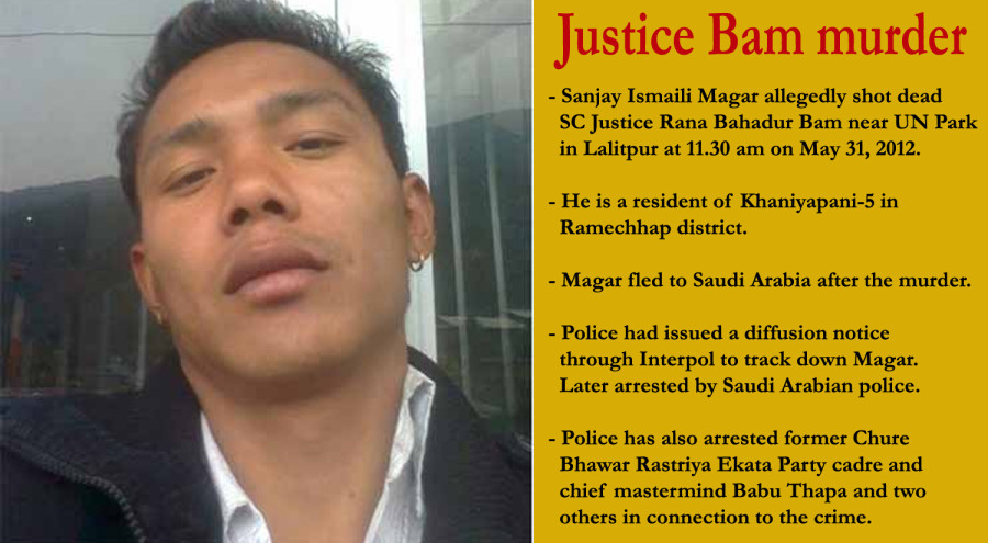 SC Justice Bam shooter Magar brought to Capital