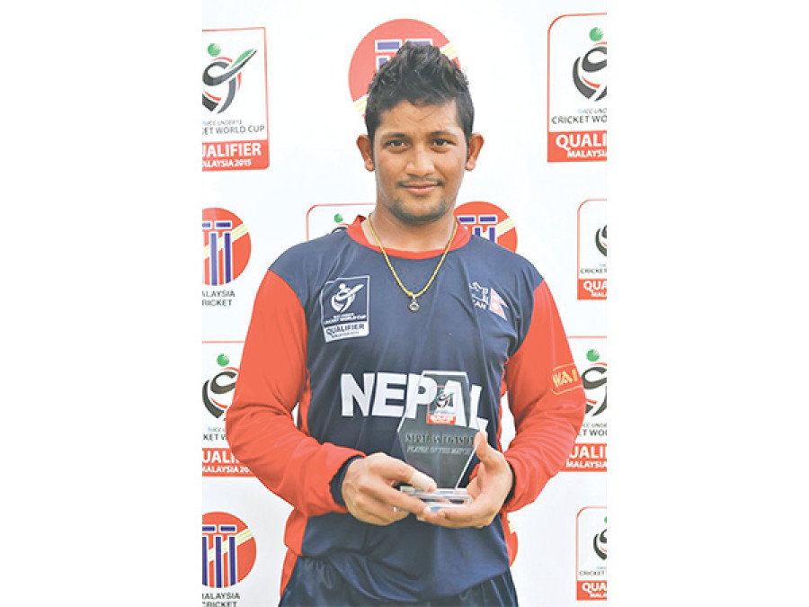 Rijal ton shapes Nepal win