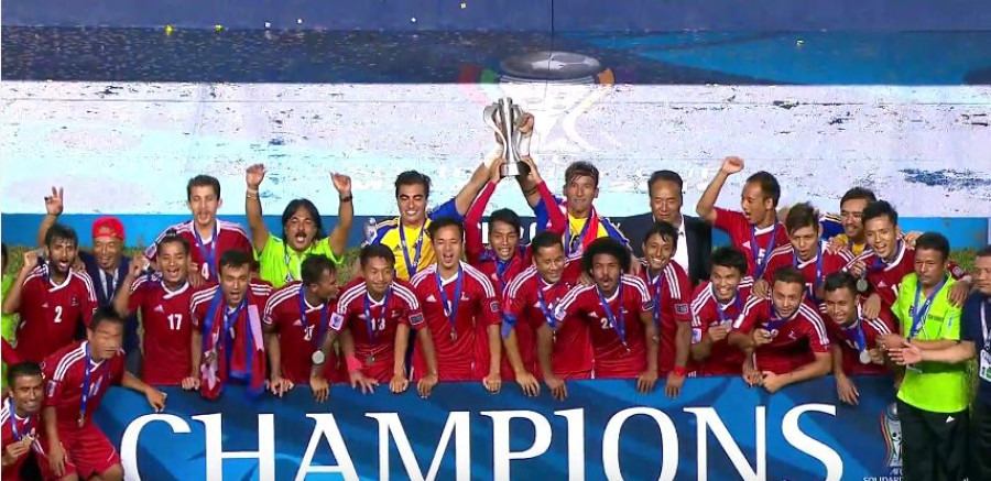 Nepal defeat Macau 1-0 to complete hat-trick of titles 
