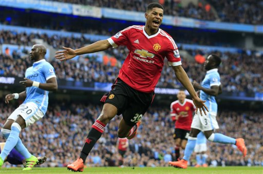 Rashford gives United 1-0 win over City in Manchester derby