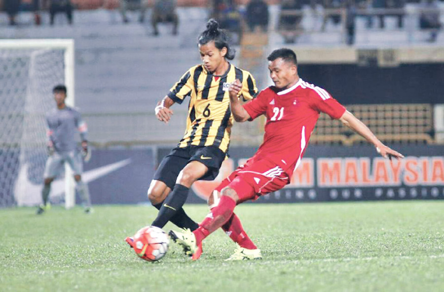 Nepal settle for 1-1 draw with Malaysia Under-22