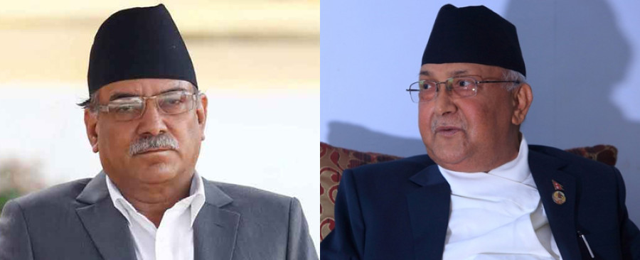 PM Dahal, leader Oli meet to discuss latest political scenario