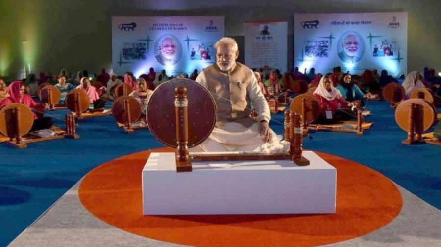 Protest after Modi 'replaces' Mahatma Gandhi in calendar