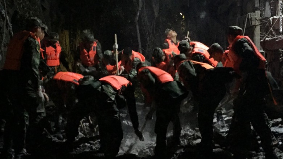 M7.0 quake strikes China's Sichuan province