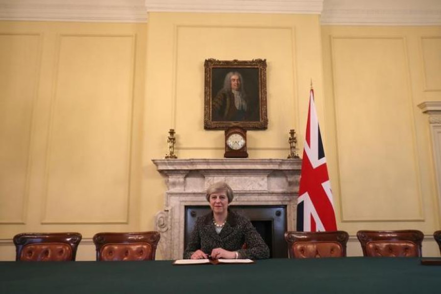 British PM May to fire starting gun on Brexit