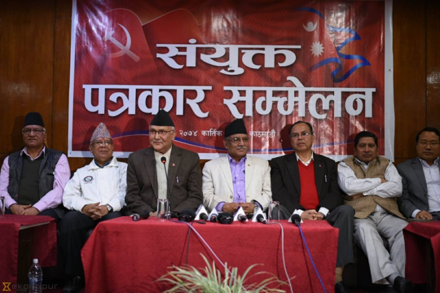 Oli, Dahal urge not to cast doubt over timely elections 