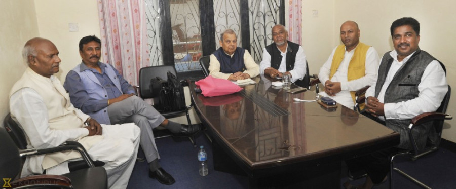 RJP-N leaders at PM Deuba’s residence 