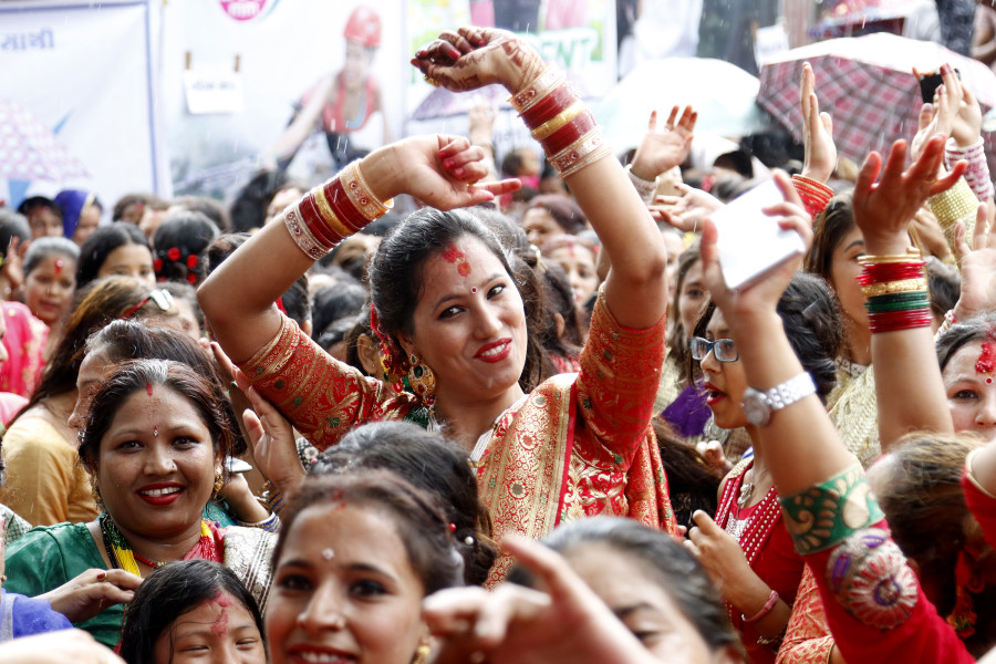 Hindu Women Mark Teej Festival 2017 In Pictures 9956