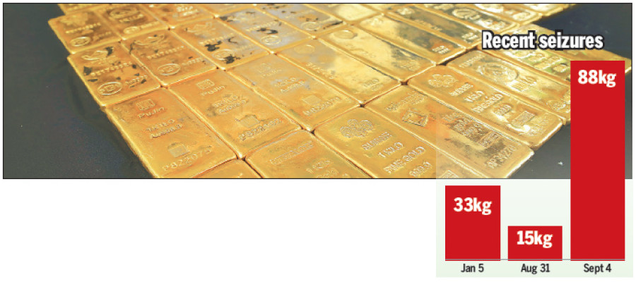 Smuggled gold worth over Rs 340m seized in biggest haul ever