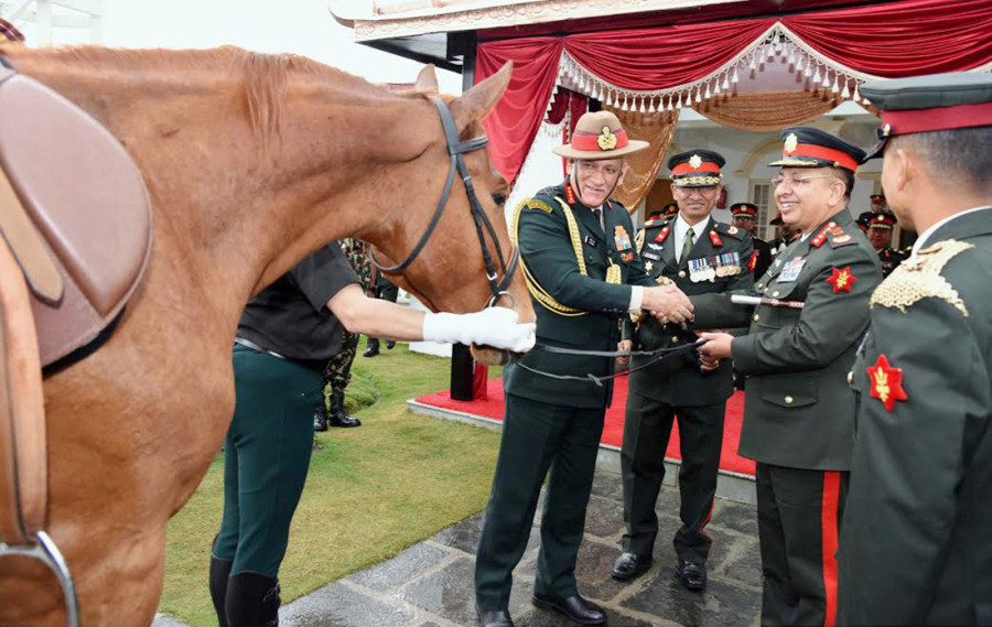 Indian Army gifts 7 horses to Nepal Army