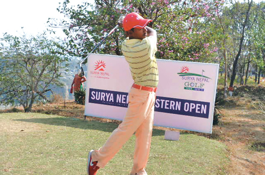 Surya Nepal Western Open: Khadka takes one-stroke lead as Shrestha lurks