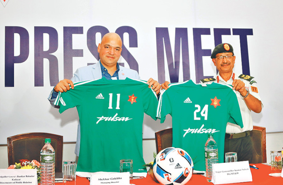 Army club, Pulsar sign sponsorship agreement