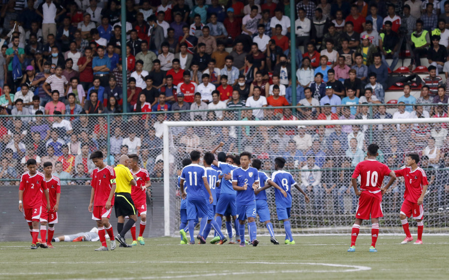 Saff U-15 Championship final: Nepal lose 2-1 against India