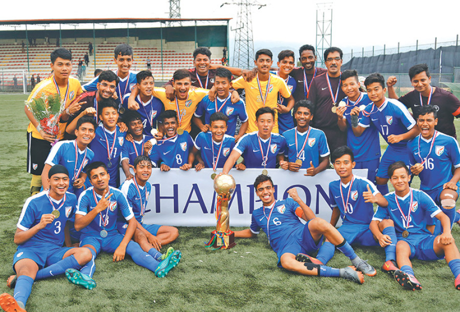 India pip Nepal for title