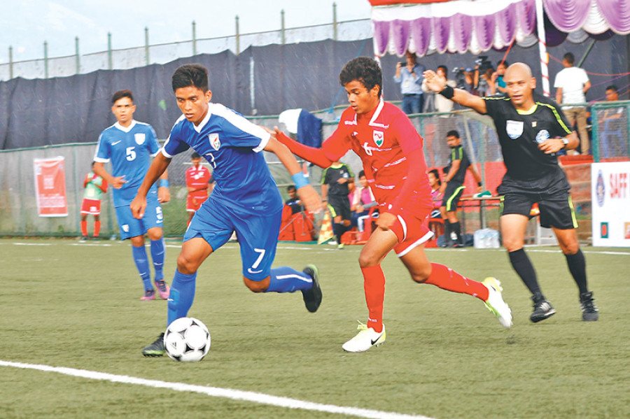Saff U-15 Championship: India rout Maldives 9-0
