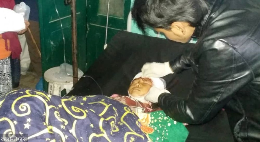 Sister returning home after Bhai Tika attacked by brother