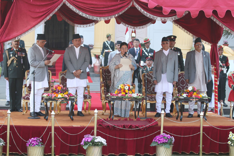 Prez Bhandari sworn in for second term (With photos)