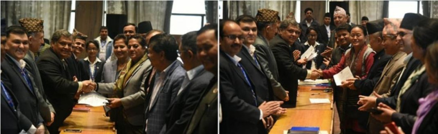 NC’s Pushpa, left alliance’s Shiva Maya file candidacy for deputy-speaker post