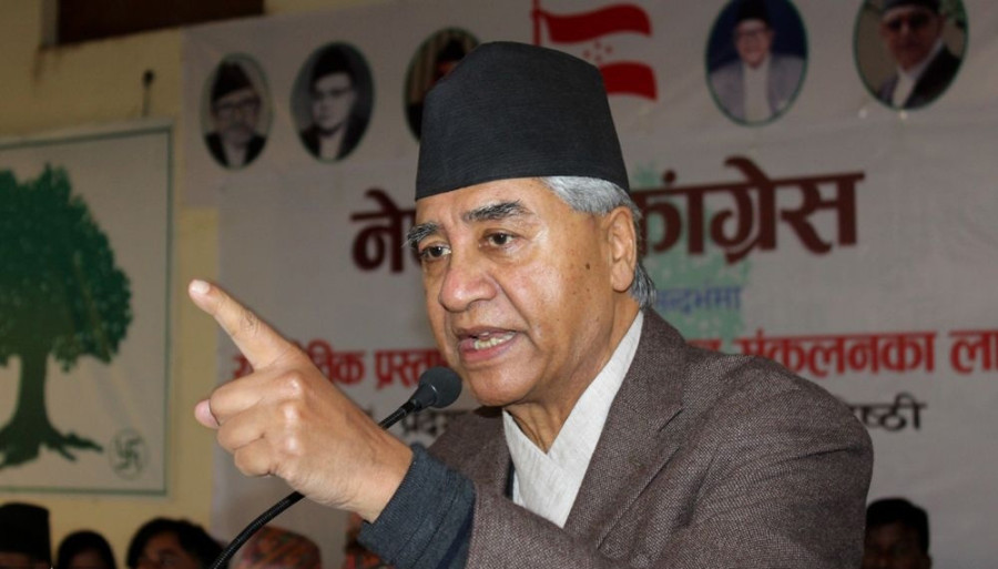 Improvements in NC possible only after end to intra-party tussle: Deuba