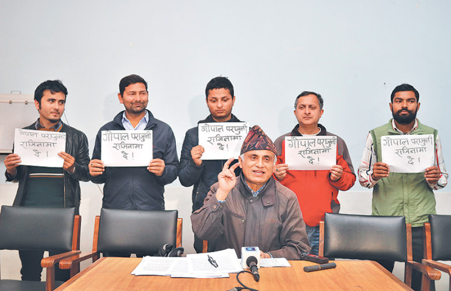 Crusader tells CJ Parajuli to resign