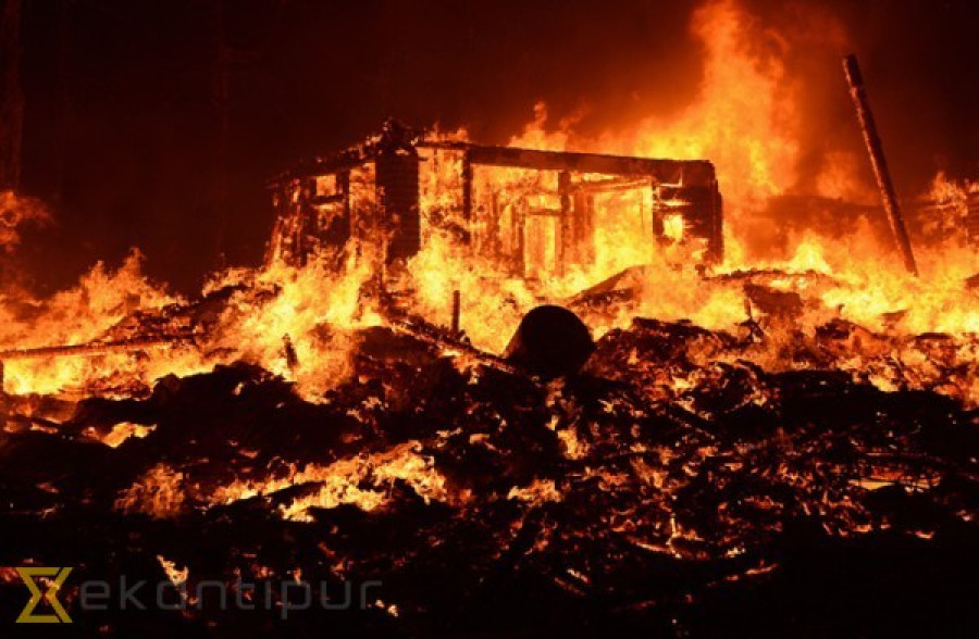 Property worth around Rs 10 mln destroyed in Sunsari fire