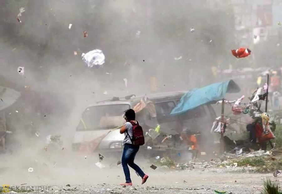 Strong winds blow away roofs of 70 houses in Banke 