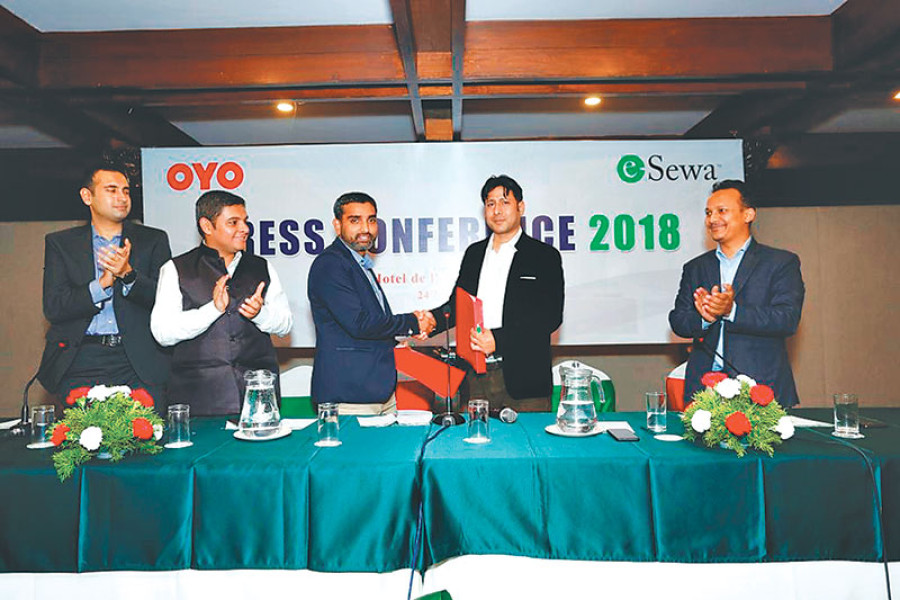 Tech pioneer OYO, eSewa ink deal