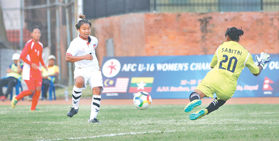 Myanmar crush Nepal hopes