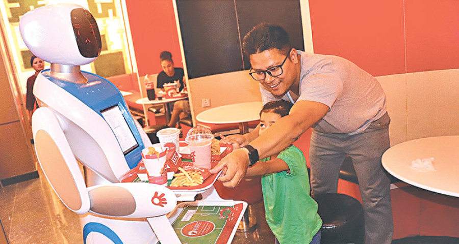 Kathmandu restaurants employ robot waiters