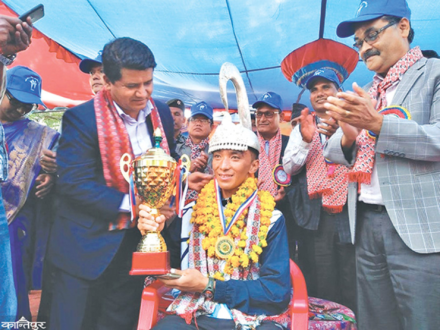 Thapa Magar reigns in traditional Liglige Daud