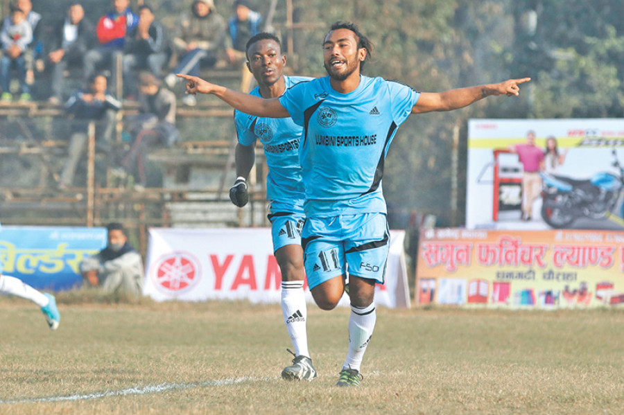 Dangol double guides Rupandehi into quarters