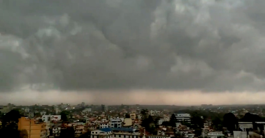 Overcast skies and rains make Tarai windstorm survivors wary