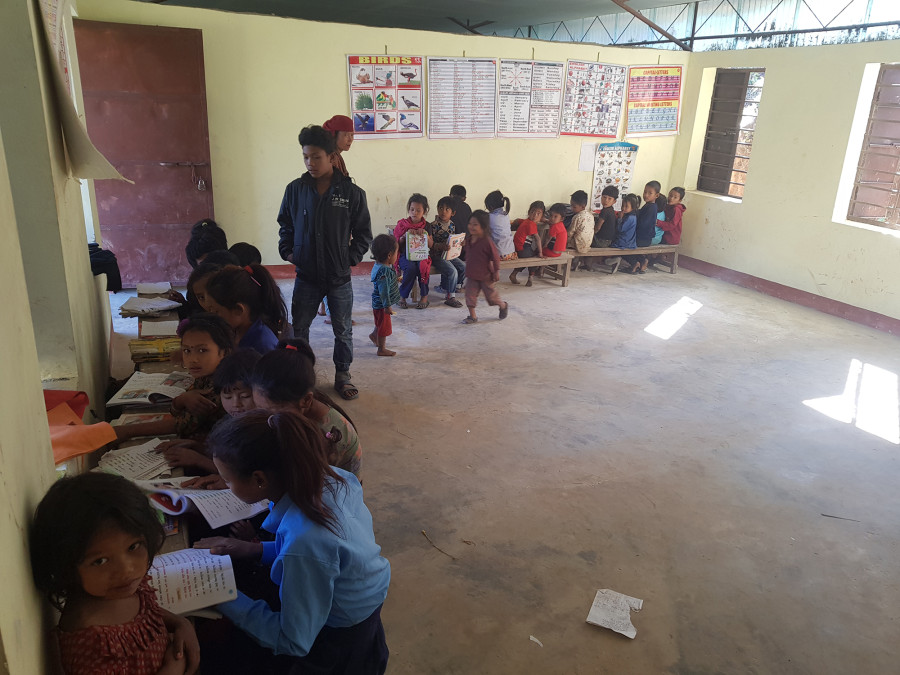 A one-room school in Hetauda to finally get its own building