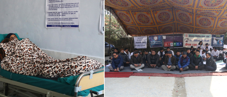 Doctors begin mass hunger strike to press government to address Dr KC’s demands