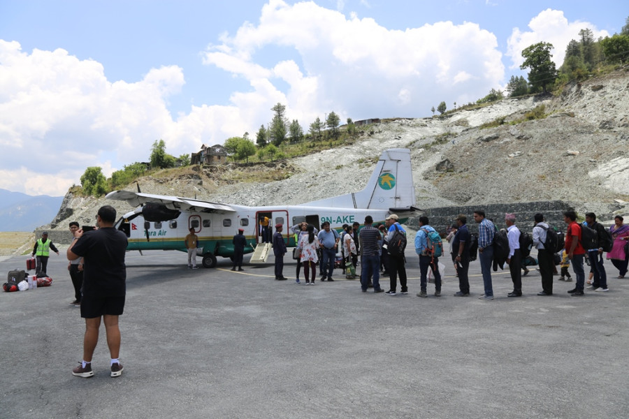 Rara Airport lies in a state of disrepair