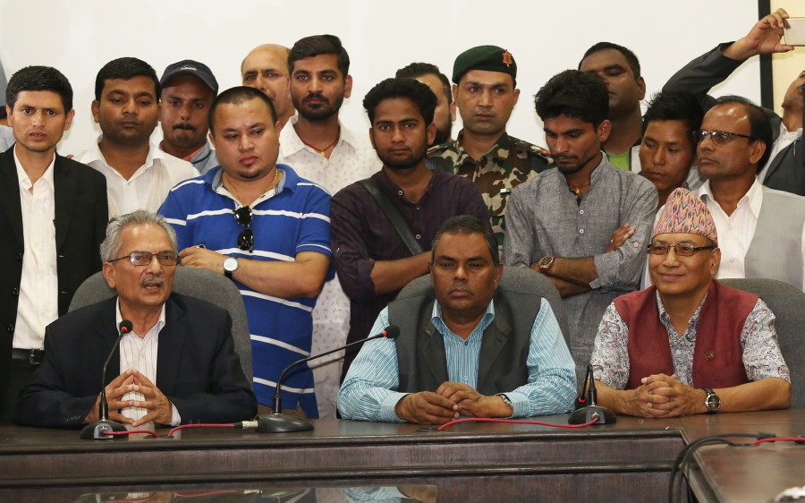 Samajbadi Party, a partner in the Oli government, says it won’t observe Constitution Day