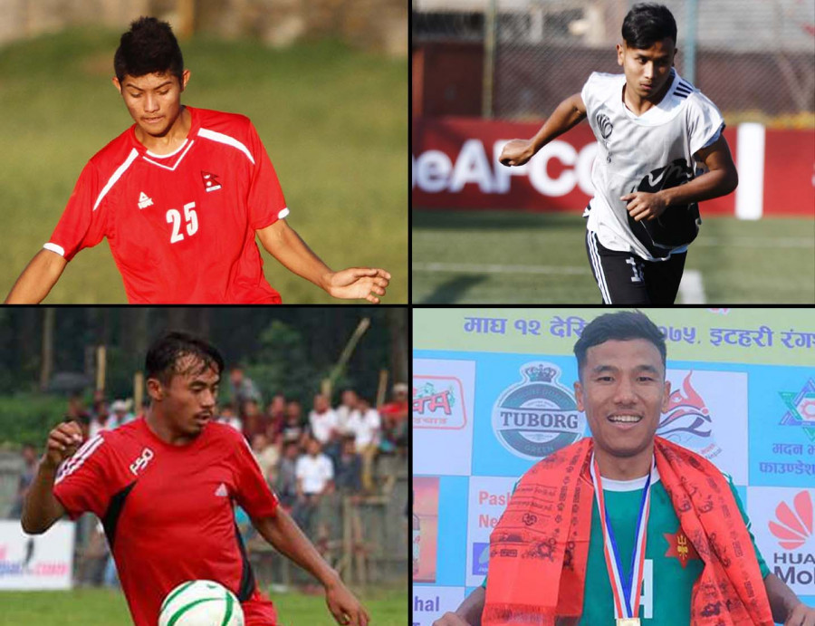 Football governing body suspends four players for their 'inappropriate behaviour'