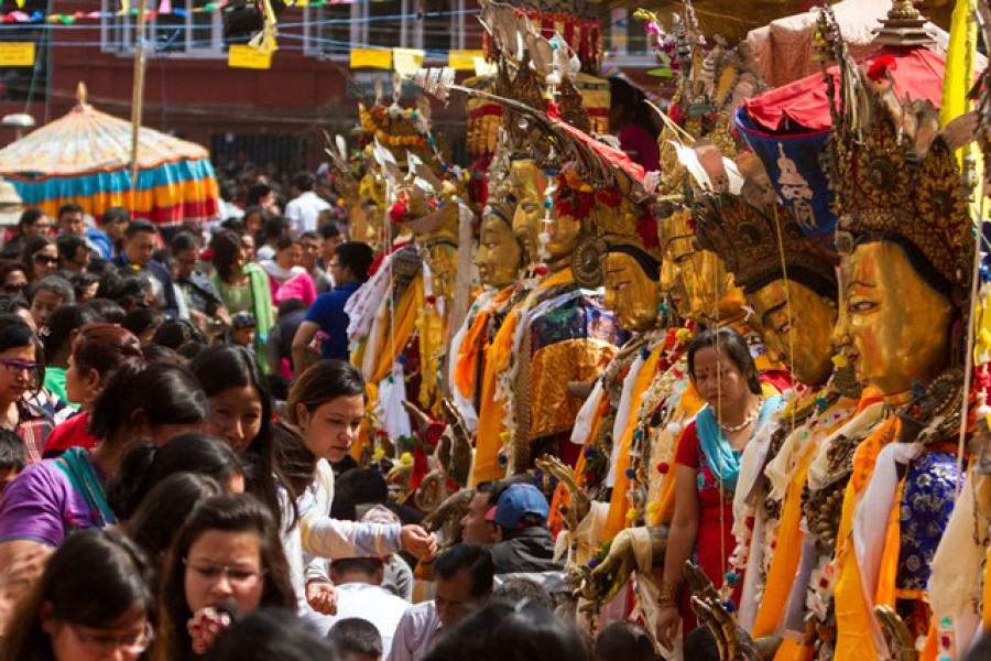 Once every five years, different Buddhist communities in Patan gather to put together some good karma