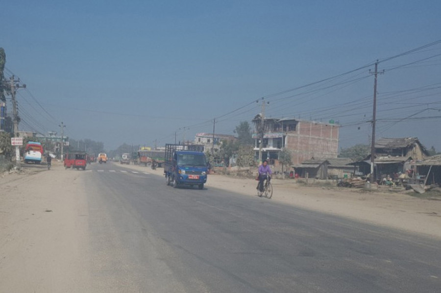 Road expansion drive along Mahendra Highway halted as a byproduct of coronavirus outbreak