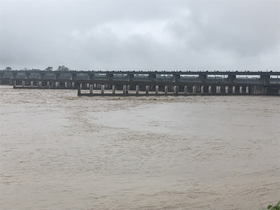All 36 doors of Gandak Barrage opened as water level in Narayani river reaches danger level