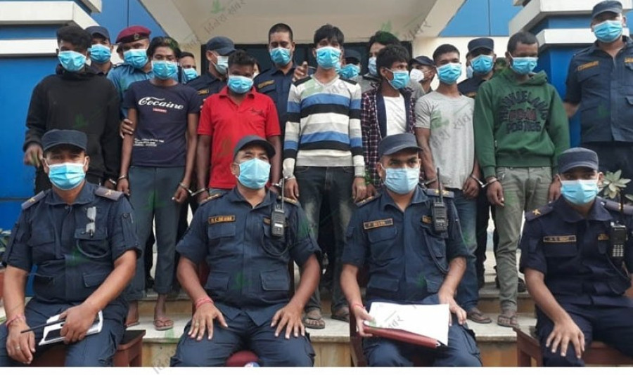 Seven individuals held on charge of killing two policemen