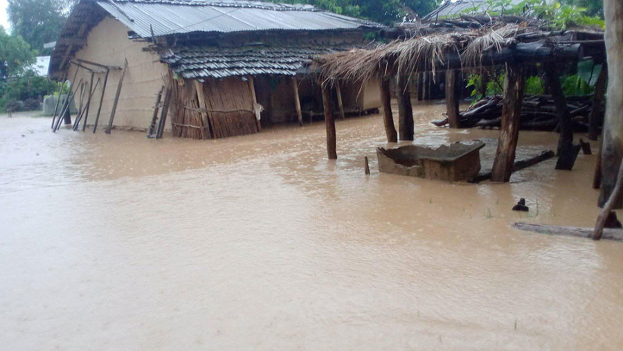 Hundreds of families displaced as floodwater enters settlements in eastern Kailali district