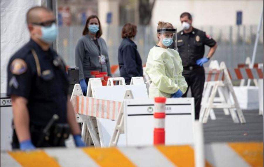 US coronavirus deaths top 14,600, second highest in world behind Italy