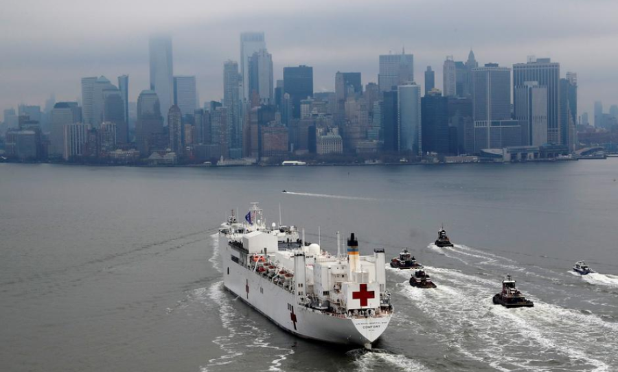 U.S. coronavirus death toll rises past 3,000 on deadliest day