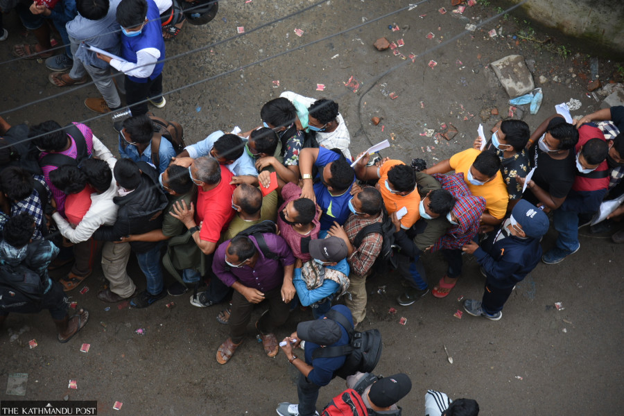 Migrant workers continue to crowd Teku hospital