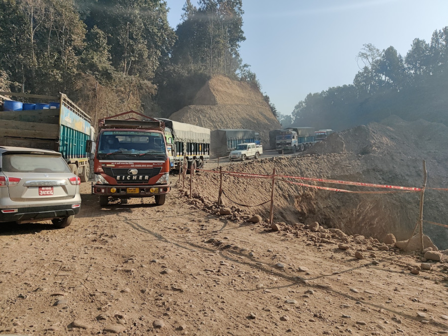 Butwal-Narayanghat road expansion on hold due to workers’ strike